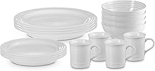 Juego de vajillas Le Creuset Stoneware, 16 pc., Blanco