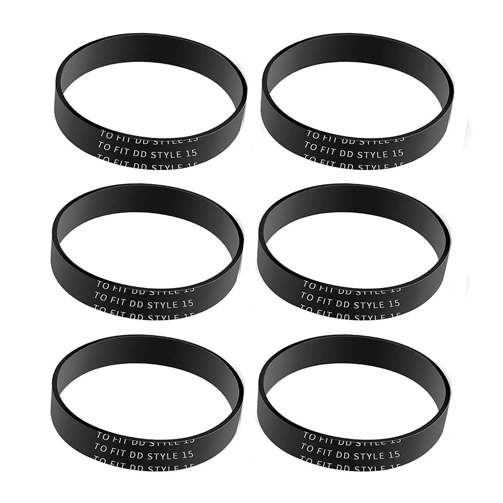 SaferCCTV Vacuum Belt Style 15 Compatible with Dirt Devil Dynamite Upright Vacuum UD20015, M084650 Red, Vacuum Cleaner Belt Replace 1SN0220001 3SN0220001, 6Pack