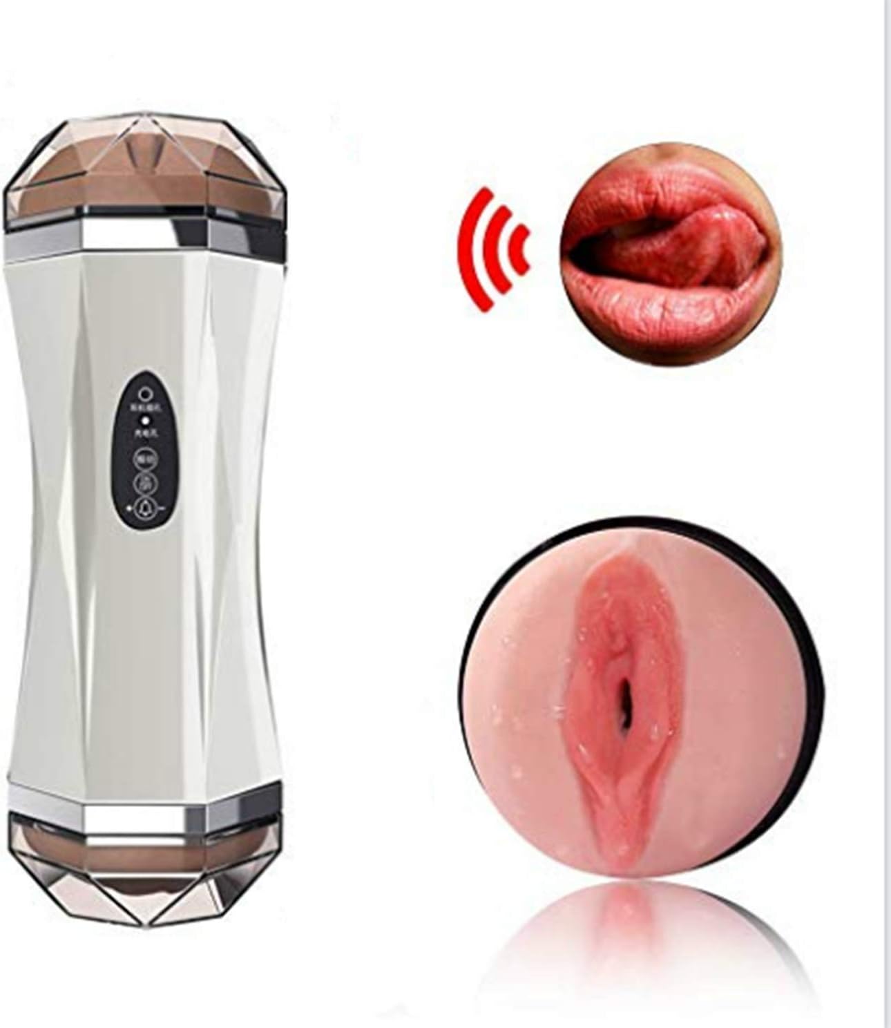 2-in-1 P`ocket Stroker Sleeve Adult Mini Cup Pussycat Men Toys