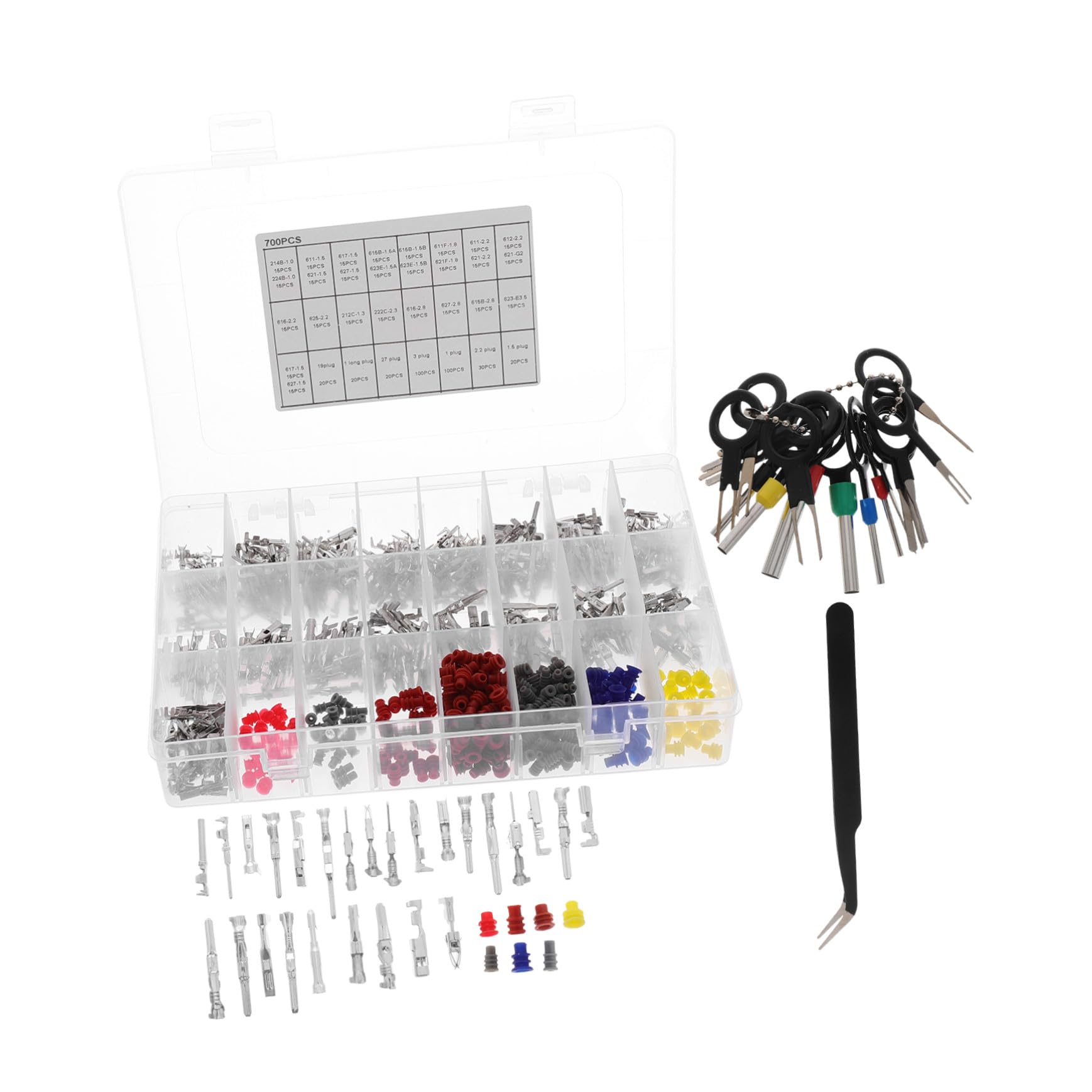 Kit de Connecteurs Automobiles en Alliage Plastique 700 Pièces