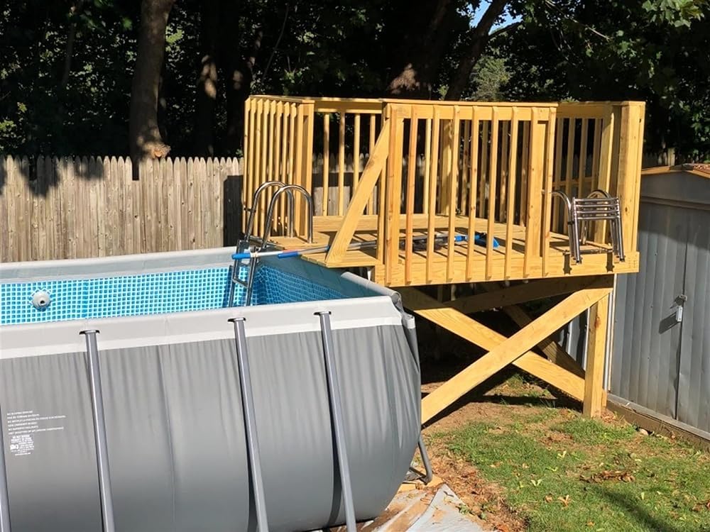 Scaletta per vasca da bagno, barca, piscina, in acciaio inox, pieghevole, scaletta per barca, scaletta per piscina in acciaio inox, con ampio gradino e maniglia
