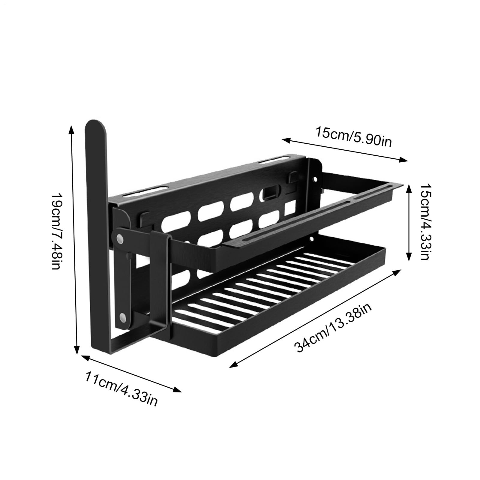 Generico Organizer für Grill, Behälter für Grill, Grillutensilien, für Schaufeln, Handtücher, Gewürze, Utensilien, Ölflaschen und Spatel für den Außenbereich