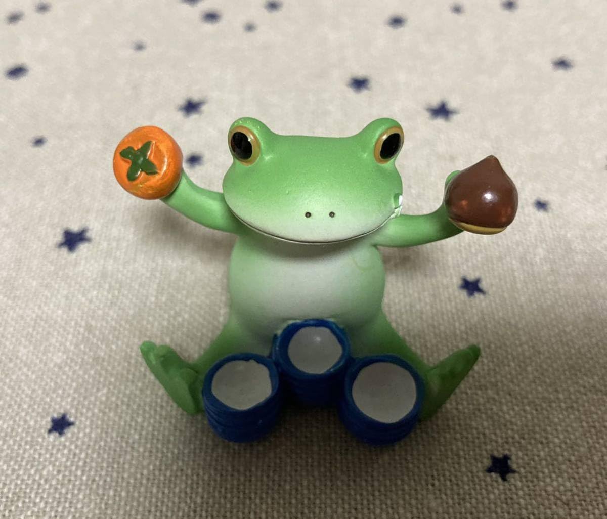 Amazon.co.jp: コポー 食いしん坊カエル 柿 栗 秋 copeau コポタロウ