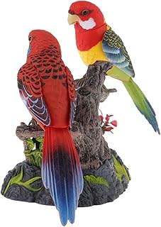 SM SunniMix Adorable Cute Singing Chirping Dancing Parrots Birds with Sound Sensor Battery Powered Kids Children Toys