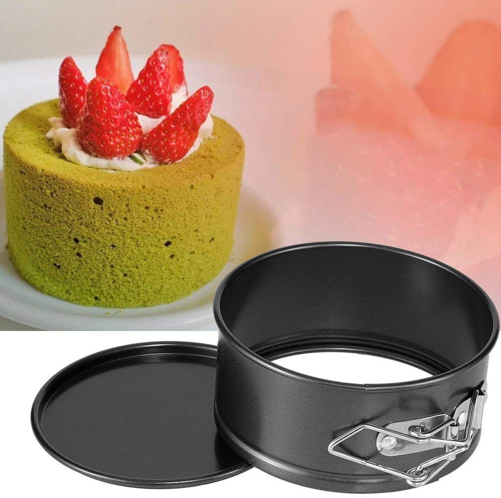Juego De Moldes De Resorte De 4 Pulgadas - Juego De Tarta De Queso Antiadherente De 4 Piezas Para Tartas De Queso, Pizza Y Quiche