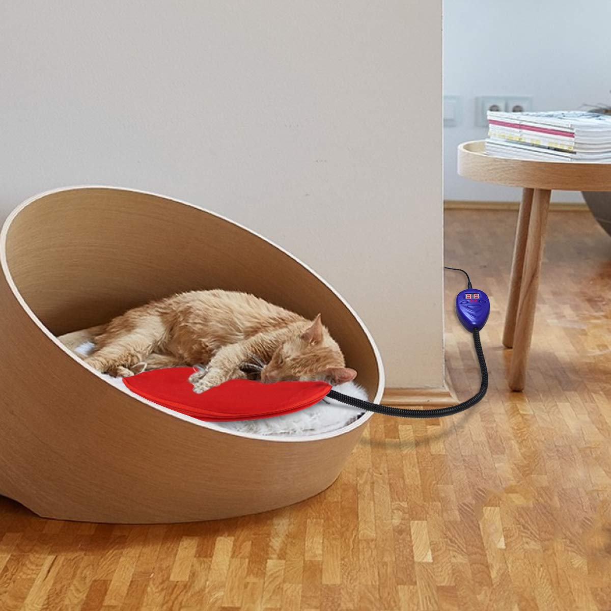 Tapis Chauffant Rechargeable Pour Chat/Chien - 58x28 Cm, Imperméable, USB - Idéal Hiver, Maison & Voyage