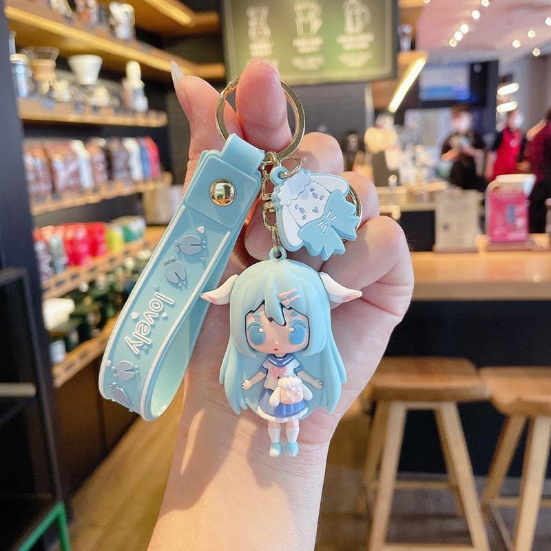 Amazon.co.jp: キャラクターjk少女、猫耳キーホルダー、アイデア