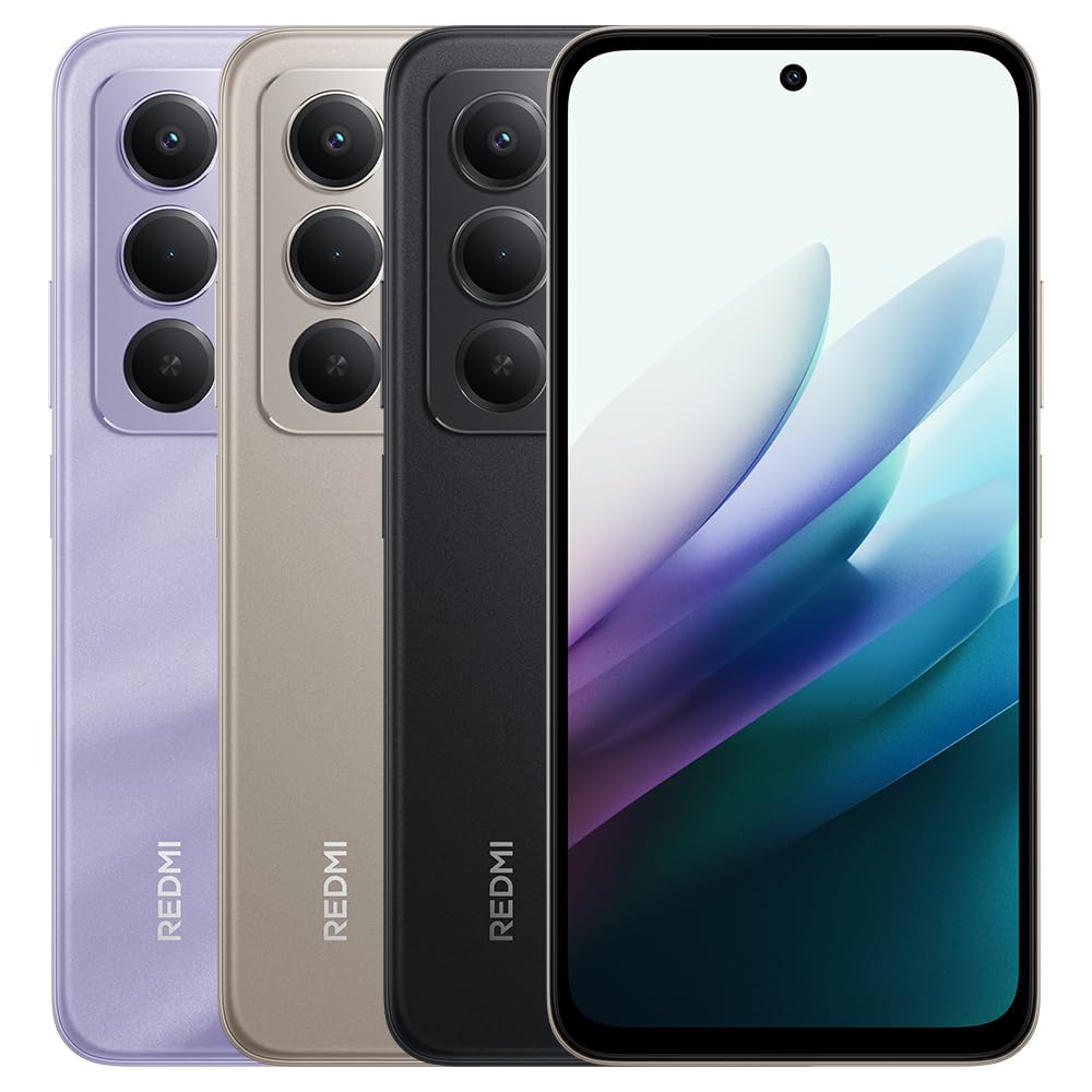 XIAOMI Redmi 15 Smartfon 6+128 GB wciągający 6,9" FHD+ Display Powerful Snapdragon® 685, masywny, 7000 mAh (typ) bateria 50 MP AI Dual Camera System, z ładowarką. (fioletowy)