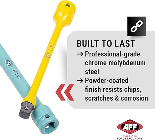 Miniatura 5 de AFF Kit de extensión de limitación de par de 5 piezas con estuche de transporte, 65-140 pieslibras, unidad de 12 pulgada, 40012