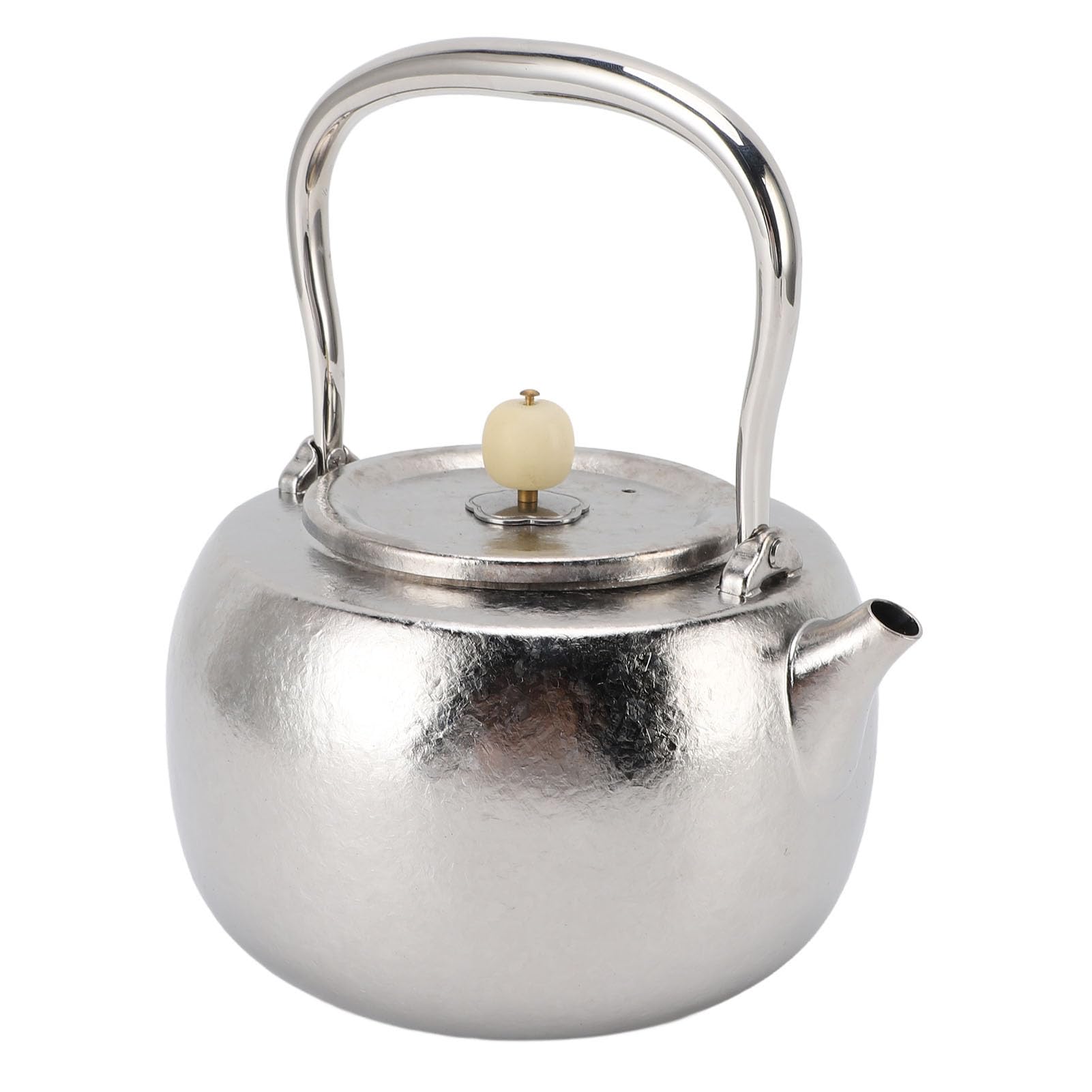 LiebeWH Czajnik do Herbaty z płytą kuchenną, Dzbanek do Herbaty z Czystego Tytanu TA1 1100 Ml z Uchwytem ze Stali Nierdzewnej 304, Pokrętło Bodhi, Domowego Biwakowania na świeżym Powietrzu, Wrzącej
