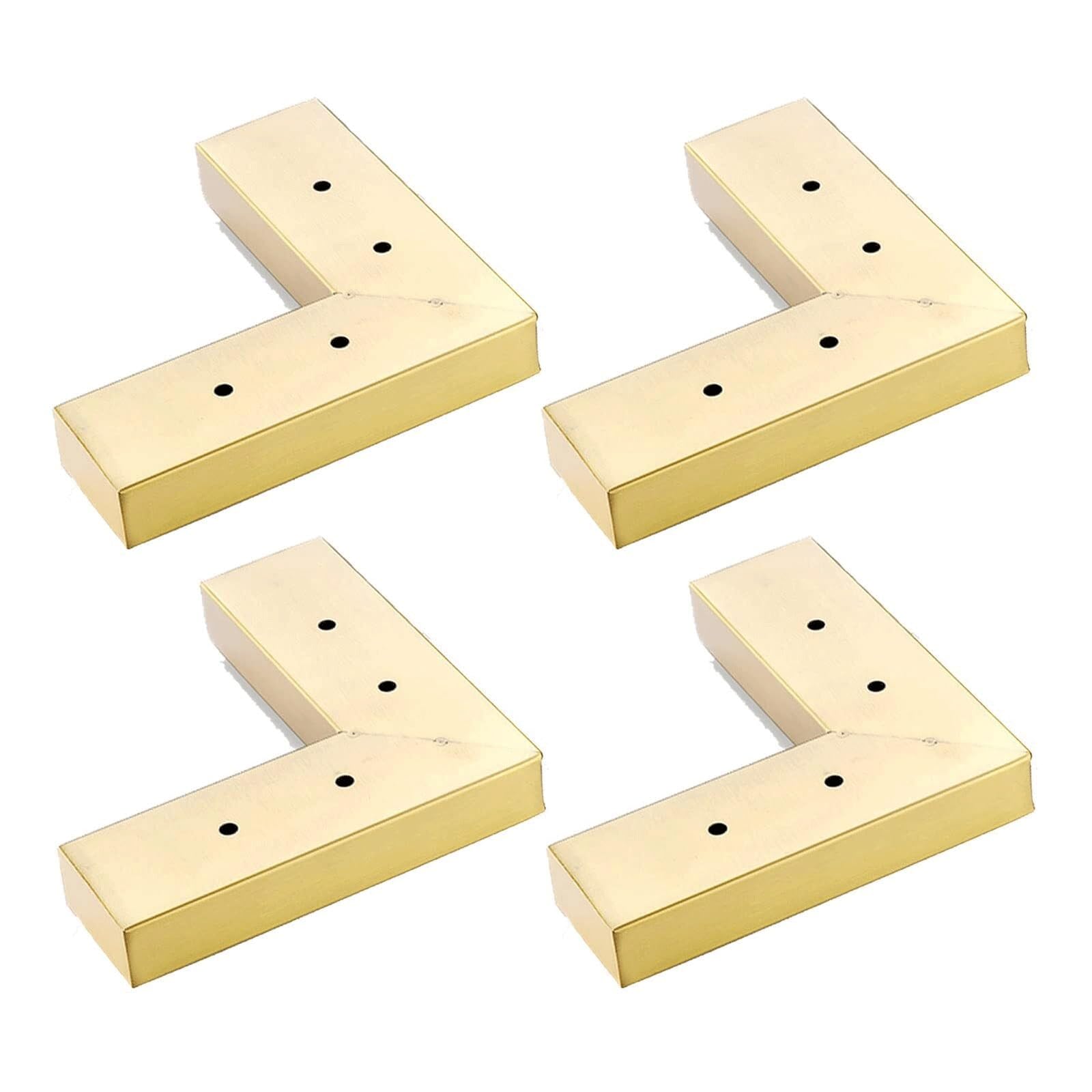 UYHBCNQD 4Pcs Furniture Legs Set Replacement Legs Metal Furniture Foots Benches Support Legs Riser Dressers Feets Cabinets Feets Home(152x50x30 mm)