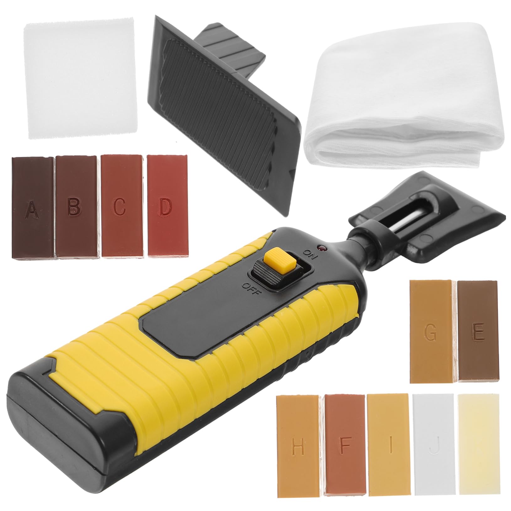 IMIKEYA Kit di Riparazione Pavimento in Vinile e Parquet, Blocchi di Cera 11 Colori, Riscaldamento Rapido per Graffi su Mobili e Pavimenti | Blocchi Cera, Abs, 11 Colori, Restauro Rapido Riscaldamento, per Mobili e Superfici Danneggiate
