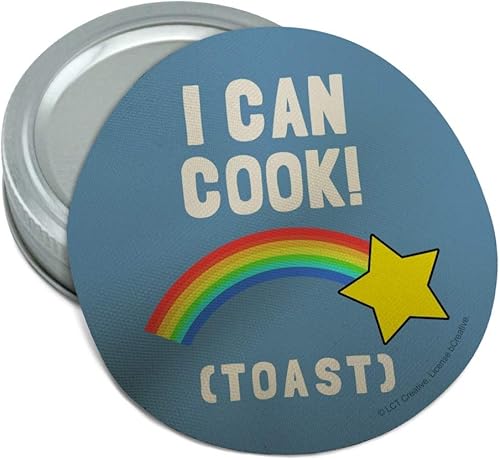 I Can Cook Toast Shooting Star Funny Humor - Abridor de tapa de goma antideslizante