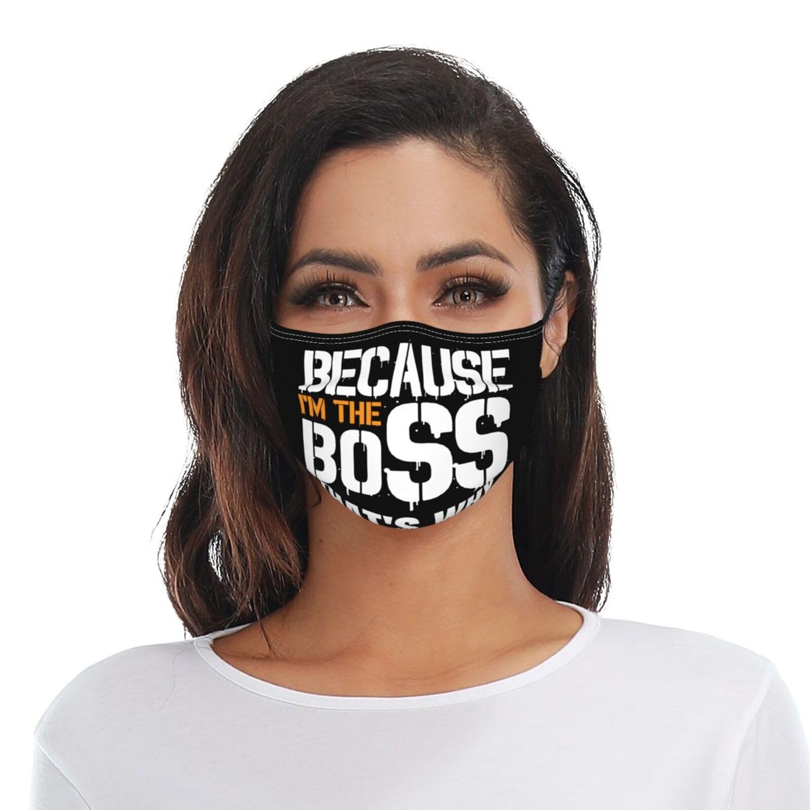 Because I'm The Boss That's Why Adult Dust Mask Adjustable Dust Face with 2 Filter13