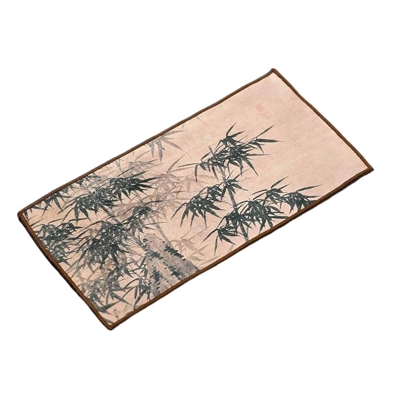LUYSGBXR Tea Towels Thickened Fleece Water Absorption Tea Towel Painted Cloth Special Table Clay Teapots Rag Napkins(Color-07)