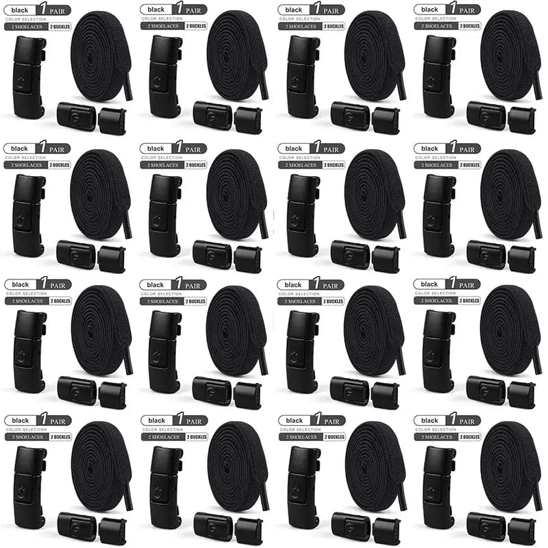 8 mm elastische Schnürsenkel ohne Binden – Druckverschluss