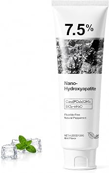 Ayzololo 7.5% Hydroxyapatite Toothpaste,Gentle and Effective Formula,Fresh Mint Pack of 1