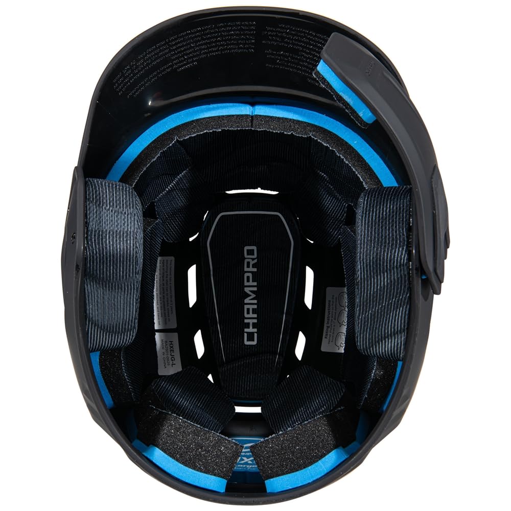 Champro HXE matowy kask baseballowy z osłoną szczęk