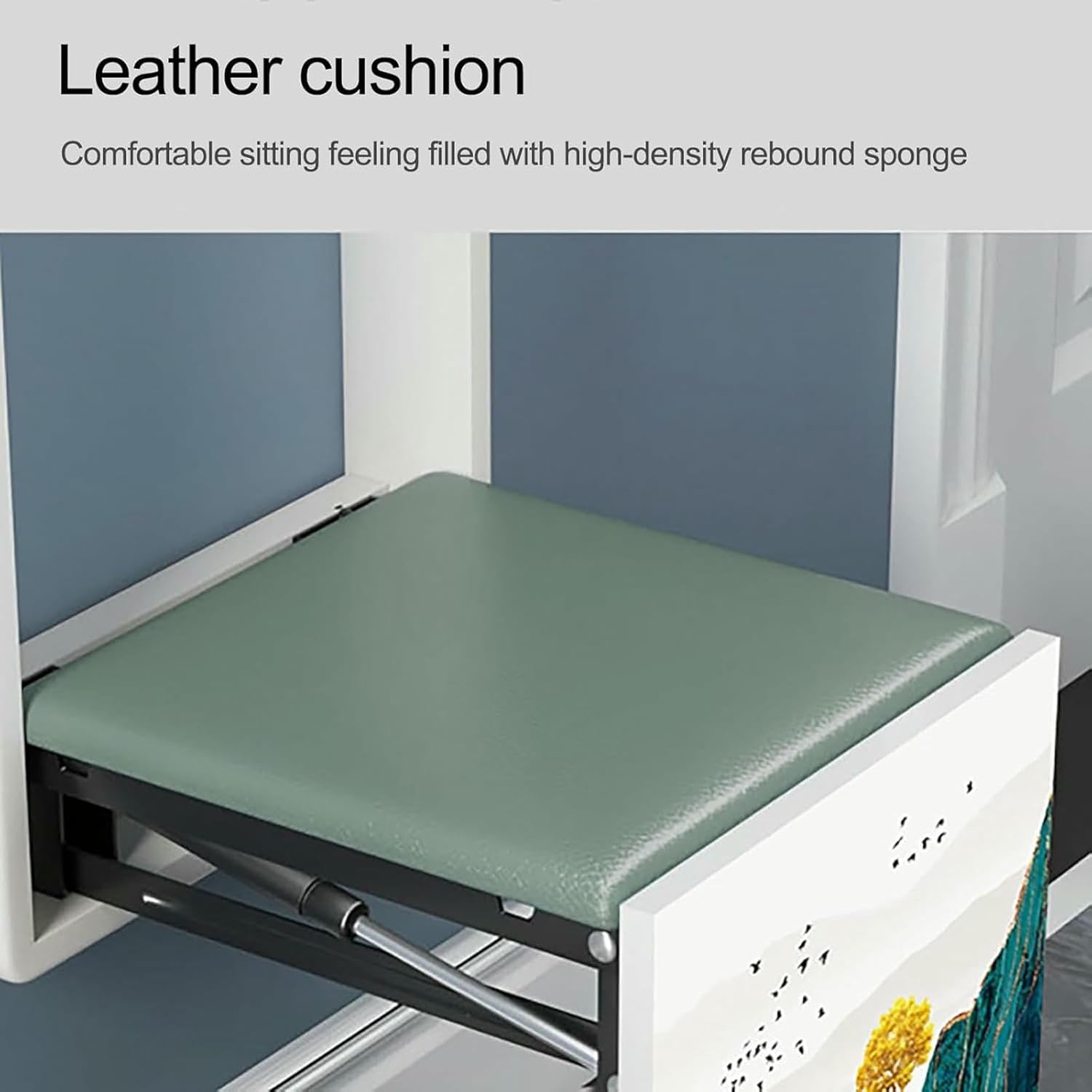 Folding Chair Invisible Shoe-Changing Stool, Entryway Stool Extra-Wide Seat, for Home Entrance Corridor Hallway Hidden Stools