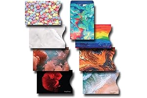 8 RFID Blocking Sleeves, Credit Card Protectors, Anti-Theft Card Holders