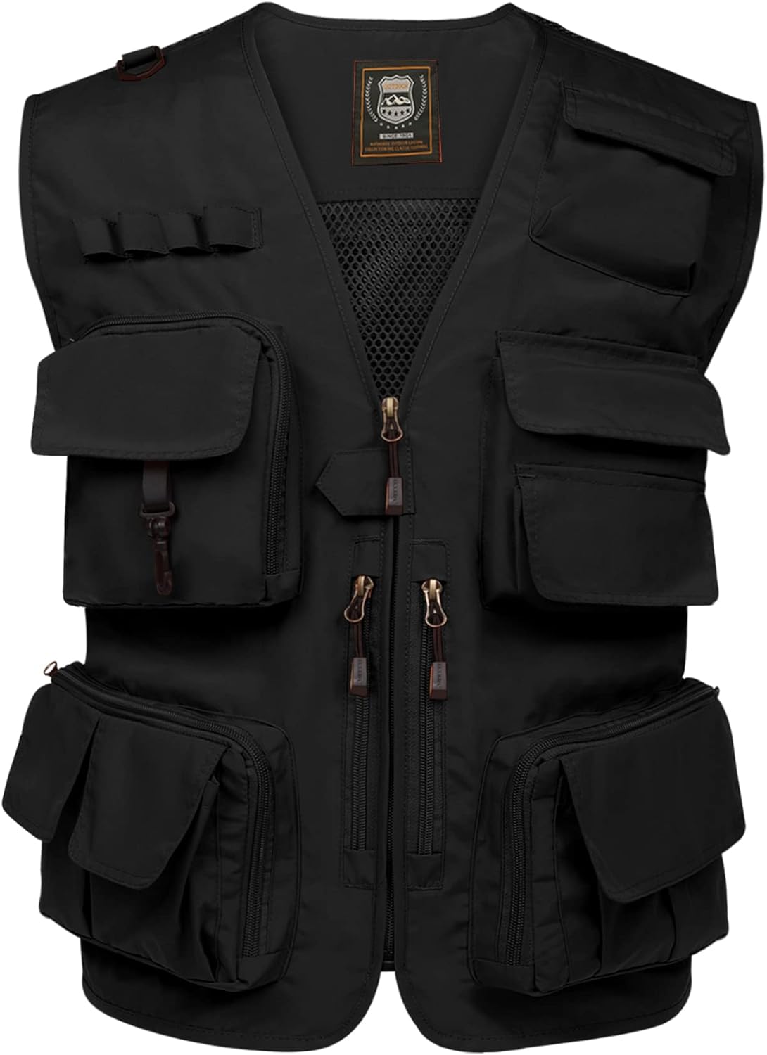 PEHMEA Men's Fishing Vest Utility Detachable Summer Vests with Pockets for Safari Travel Outdoor Work Photo Cargo Fly