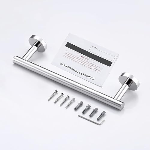 Miniatura 9 de Toallero KES para toalla de baño, cocina, mano, paños para trastes, hecho de acero inoxidable a prueba de óxido, montaje de pared, SUS304, 12