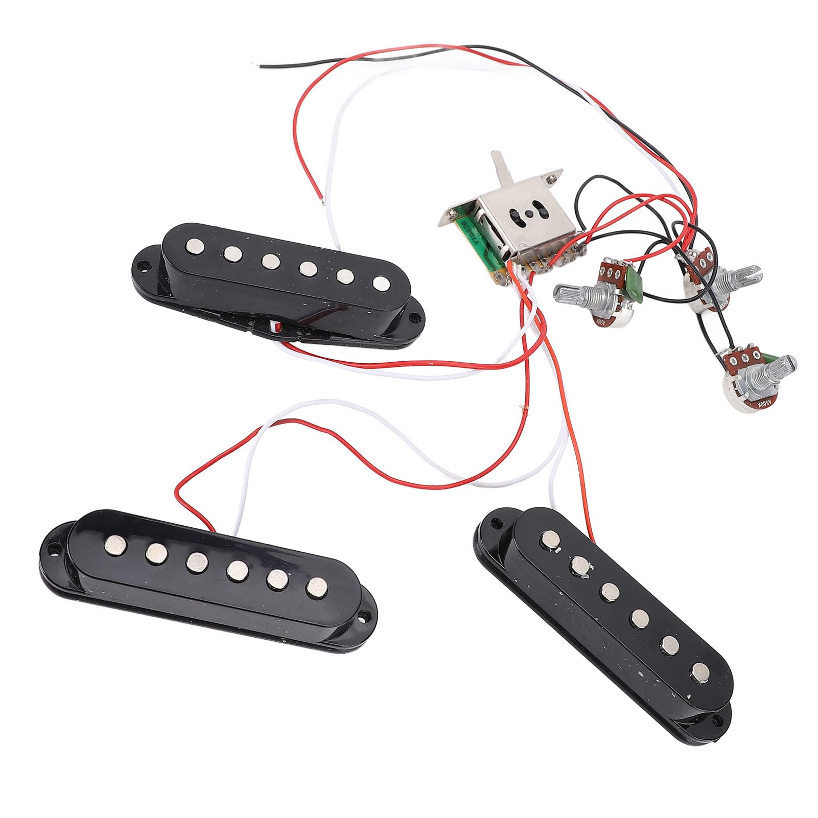 Electric Guitar Single Single Single Coil Pickup Copper Wire Black Adjustable Guitar Pickup for ST Panel