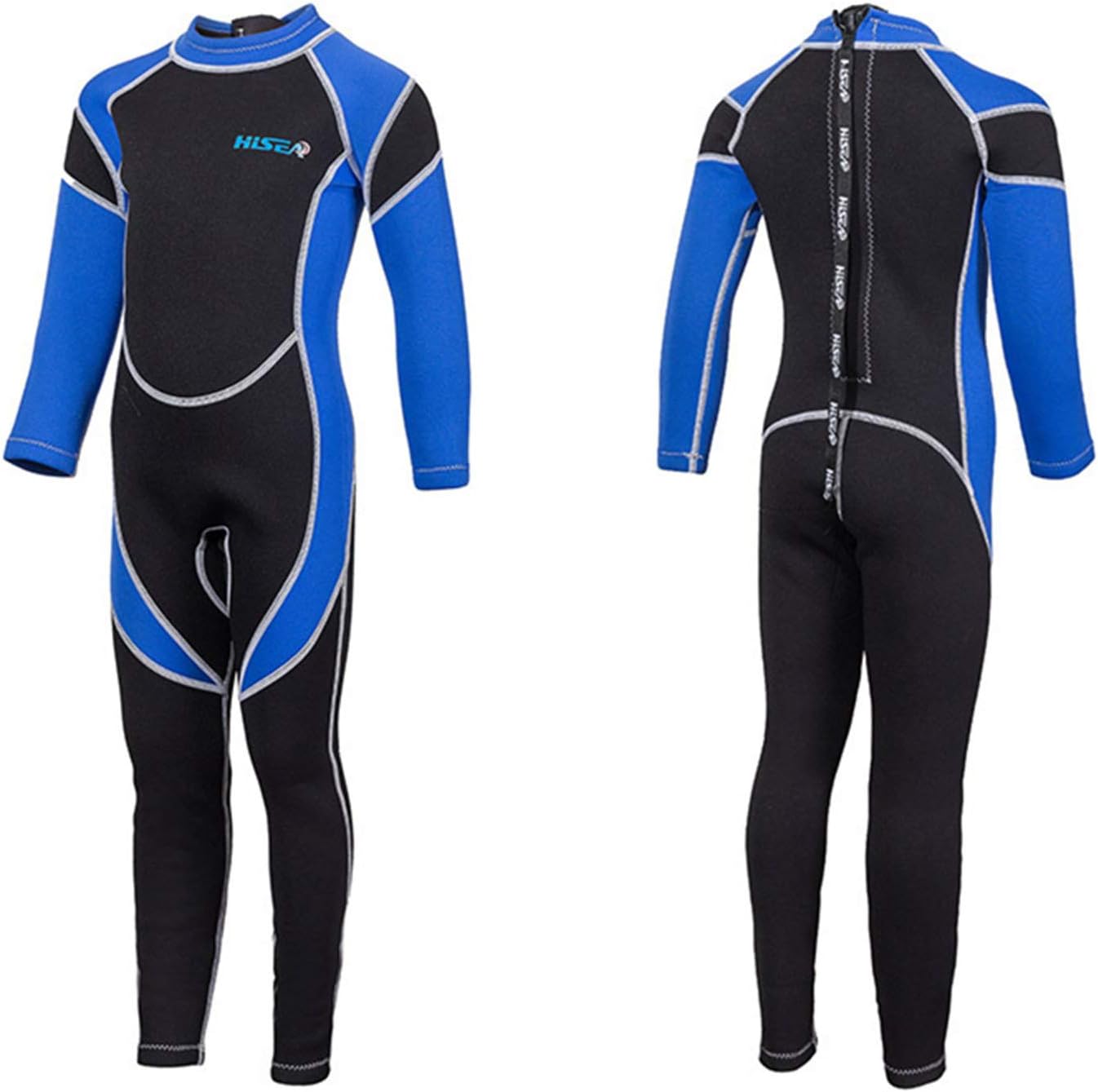 XINNI 2.5mm Neoprene Long Sleeve Wetsuit for Kids Cold Water Youth Thermal Full Swimsuit Girls Boys Swimming Snorkeling Surfing Scuba Diving Water Sports