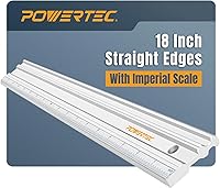 Vista 11 de POWERTEC Reglas rectas de aluminio para maquinista de 24 pulgadas, con tolerancia de .001'' para verificar deformación de superficie