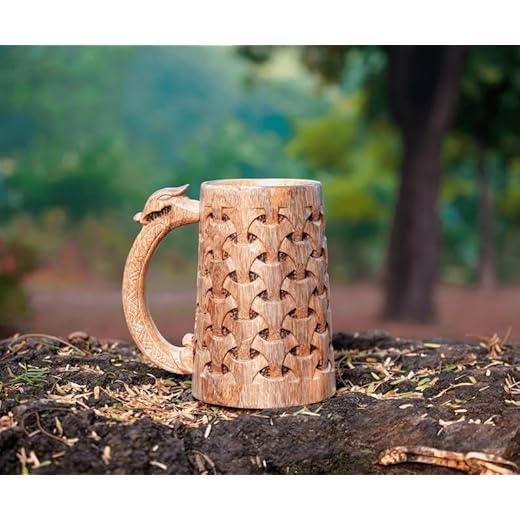 Handcrafted Wooden Beer Stein