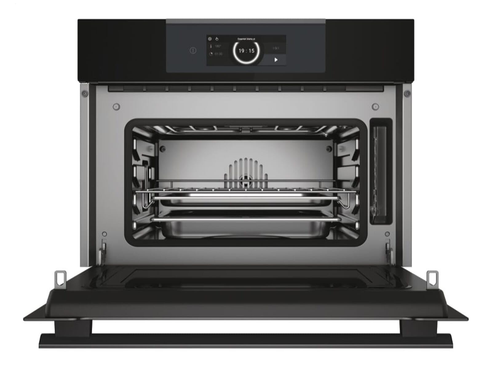 Haier HWO45NM6OXB1 Horno de vapor compacto Negro