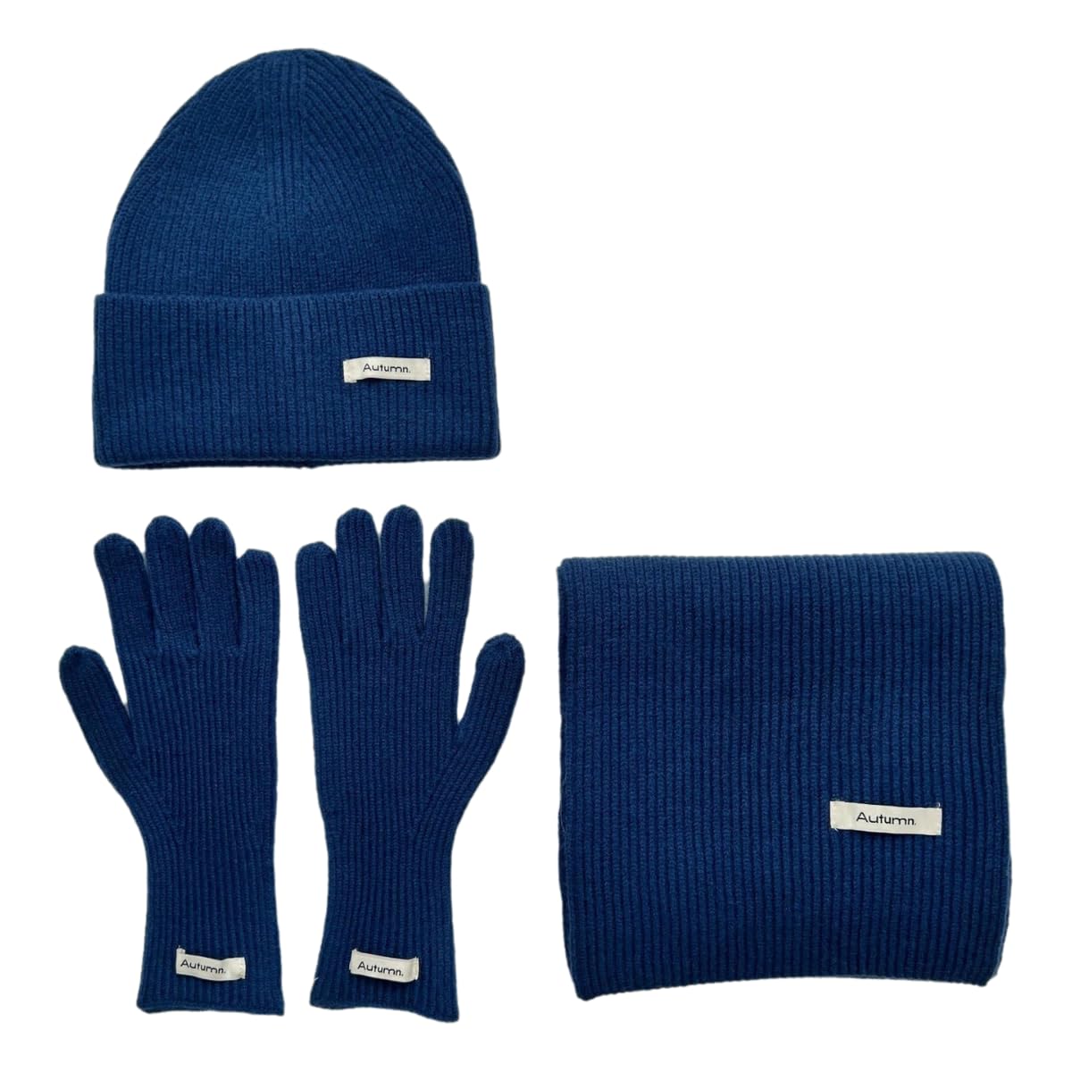 Conjunto de gorro bufanda y guantes para protegerse del viento y el frío invernal