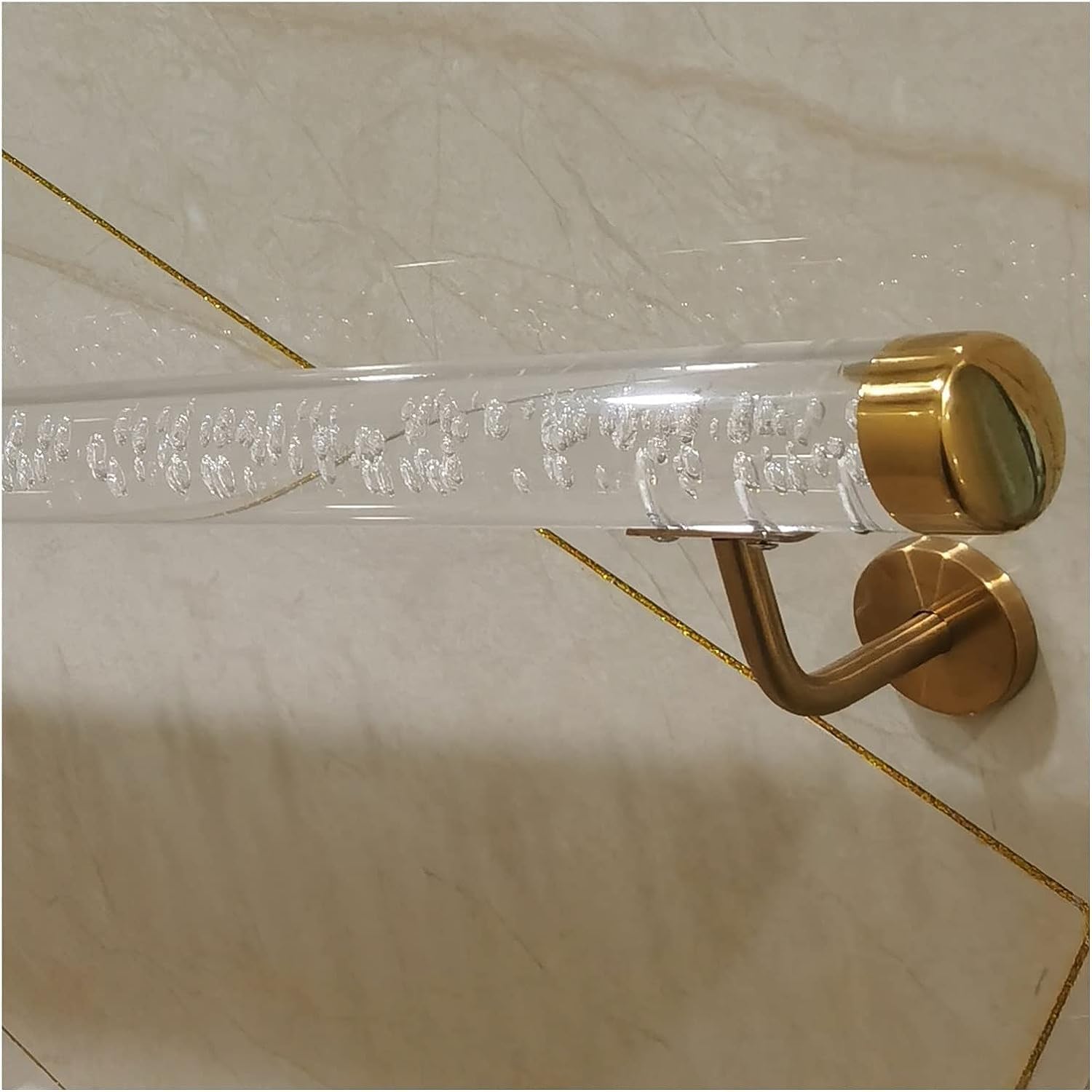 Jiajujia Gold Stair Handrail Transparent Staircase For Elderly & Kids