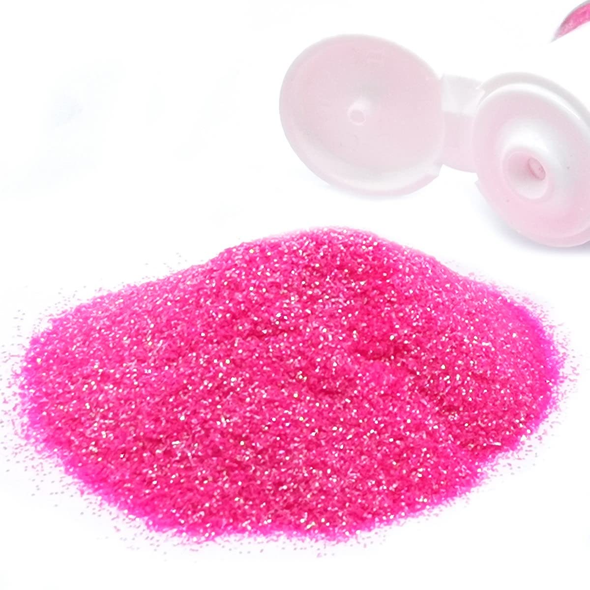 Aadya Crafts Glitter Sparkle Powder Flouresent Pink Colour Glitter Powder 20 Grams Suitable for Resin, Nail Art, DIY Crafting Projects, scrapbooks, Christmas Decorations, Greeting Cards-image-46