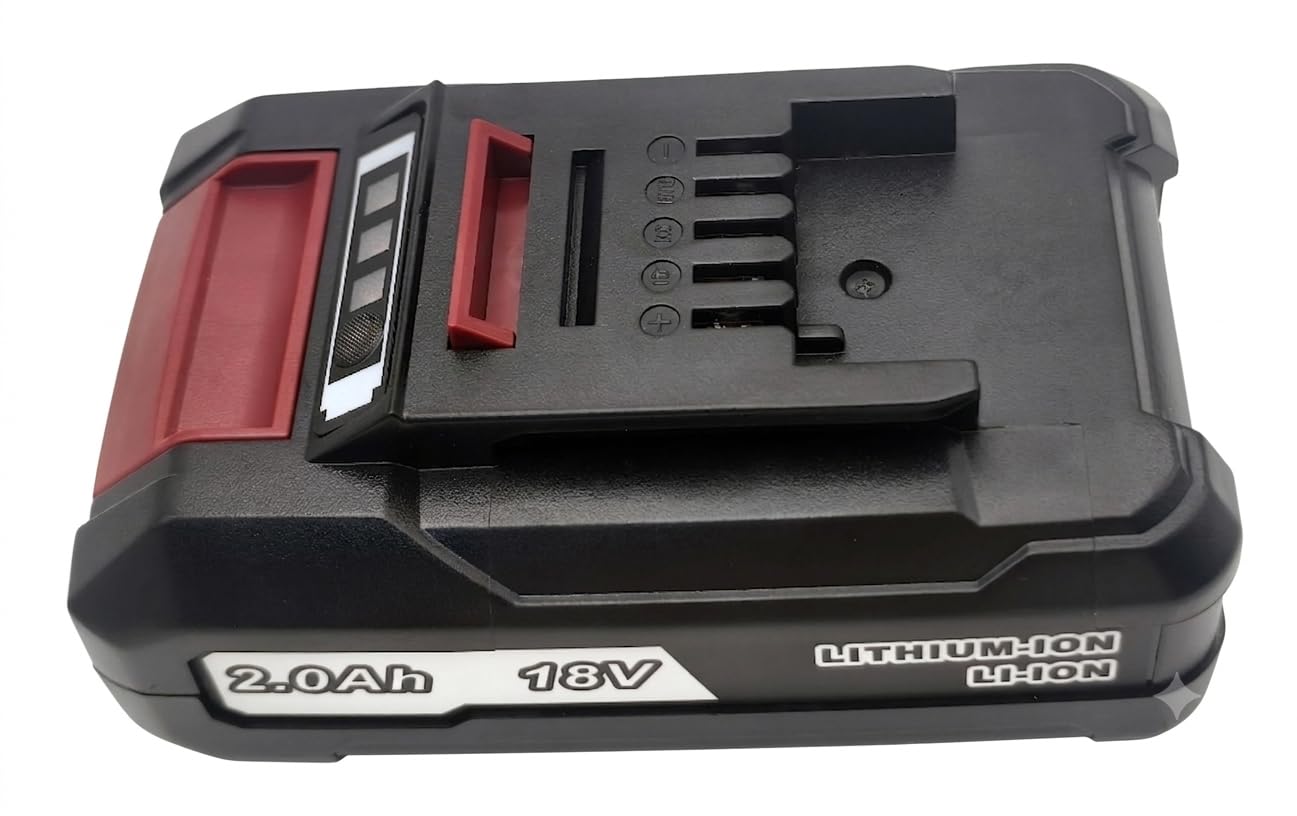 2 batterie EH1820 18 V 2,0 Ah agli ioni di litio compatibili con utensili a batteria Einhell serie Power X-Change da 18 V, batteria ricaricabile da 36 Wh con indicatore di carica LED a 3 livelli