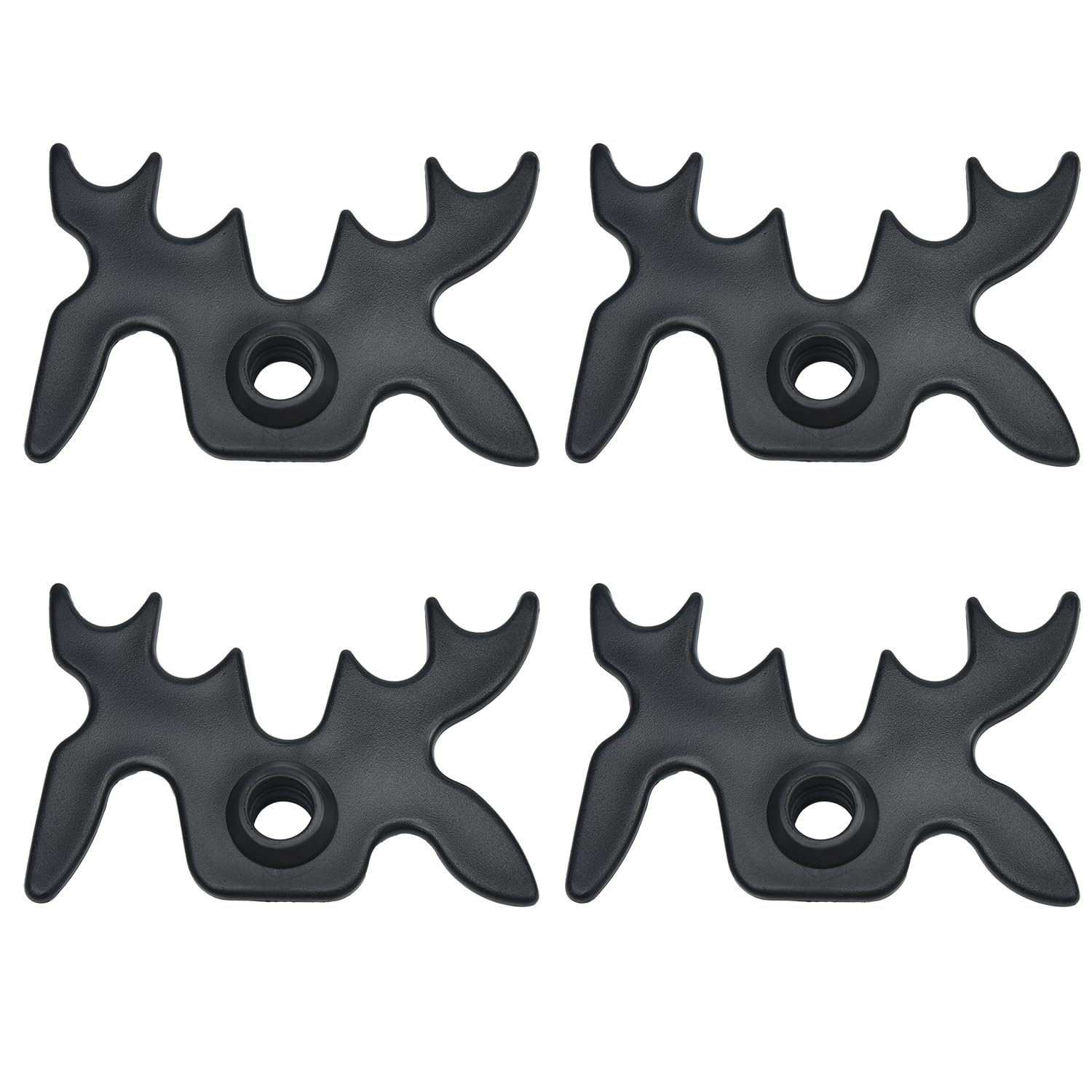 AKIRO 4 Pack Pool Billiard Cue Bridge Head, Portable Moosehead Bridge Head, Billiard Pool Cue Accessories for Pool Table