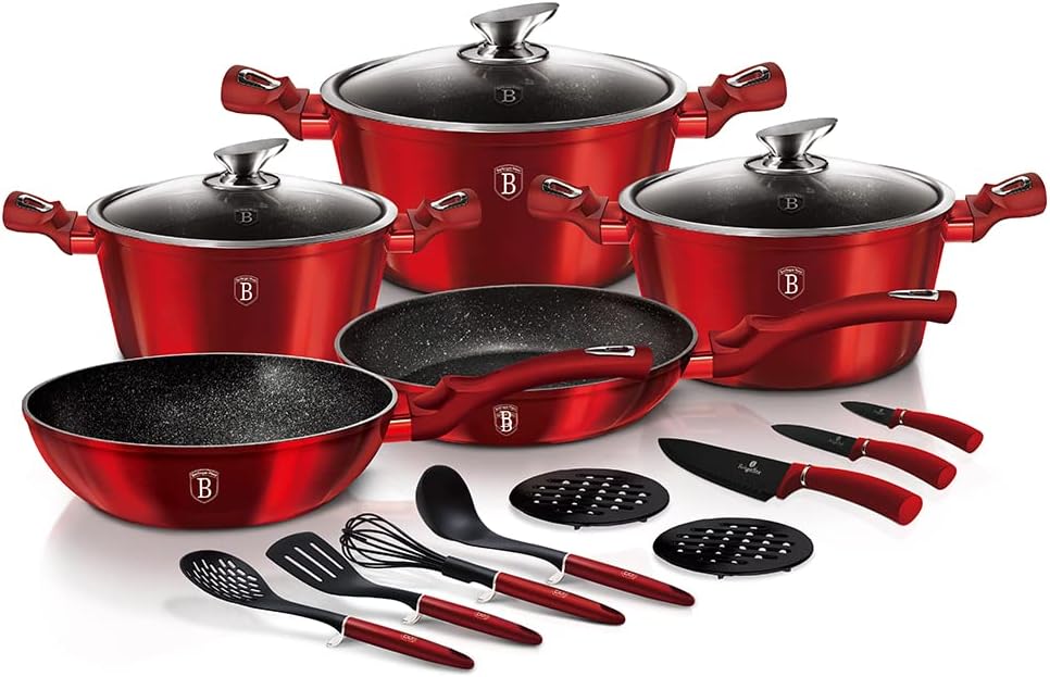 Berlinger Haus17 pcs Cookware Set Metallic Line