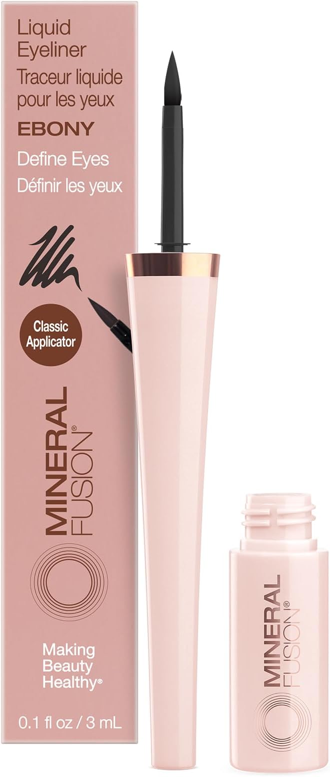 Liquid Eyeliner, Ebony, 0.1 Ounce (Packaging May Vary)