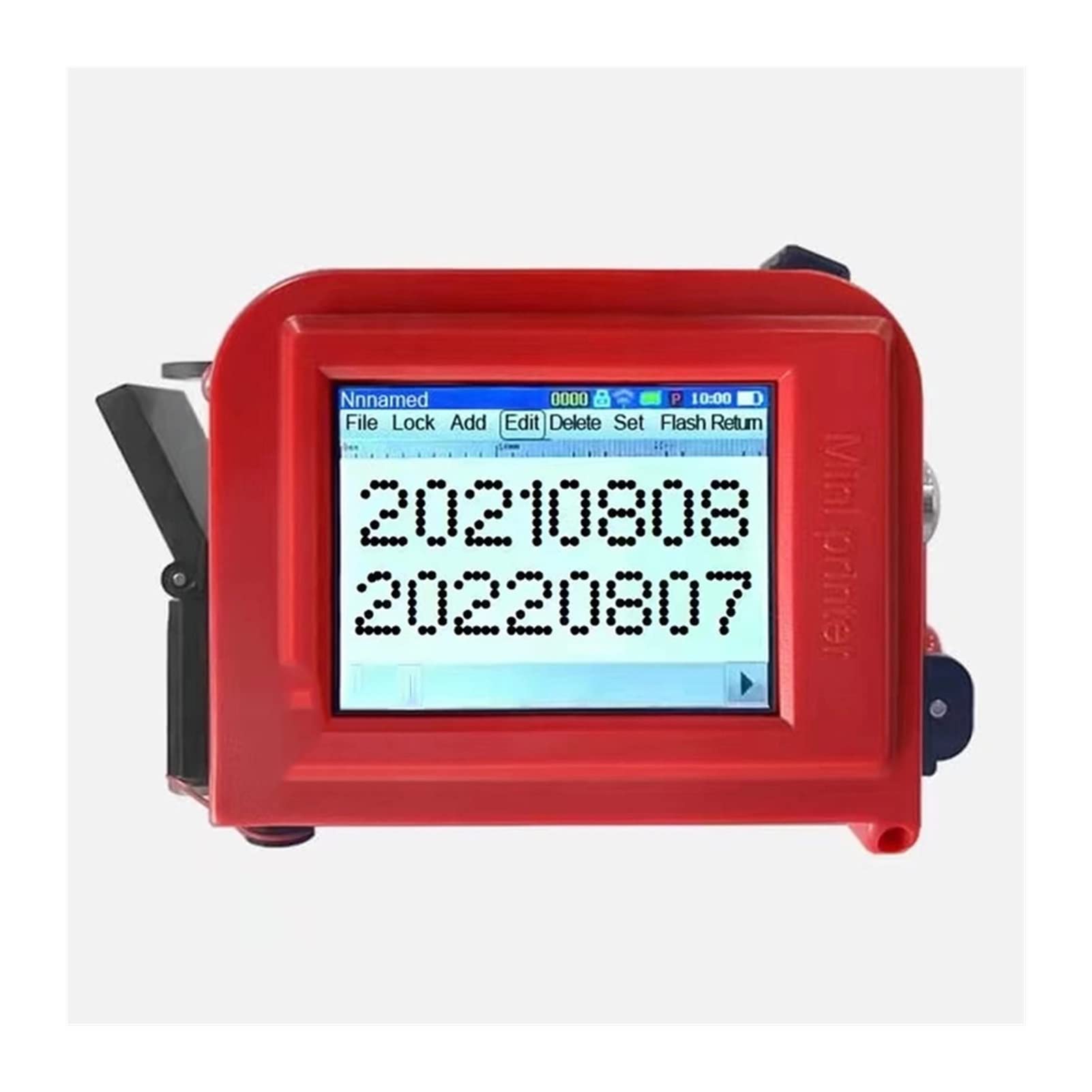 English 12.7mm Ekran dotykowy Qr. Prętowy kod partii Data Logo Etykieta Wygasa Portable Handheld Jet Thermal Inkjet Drukarka