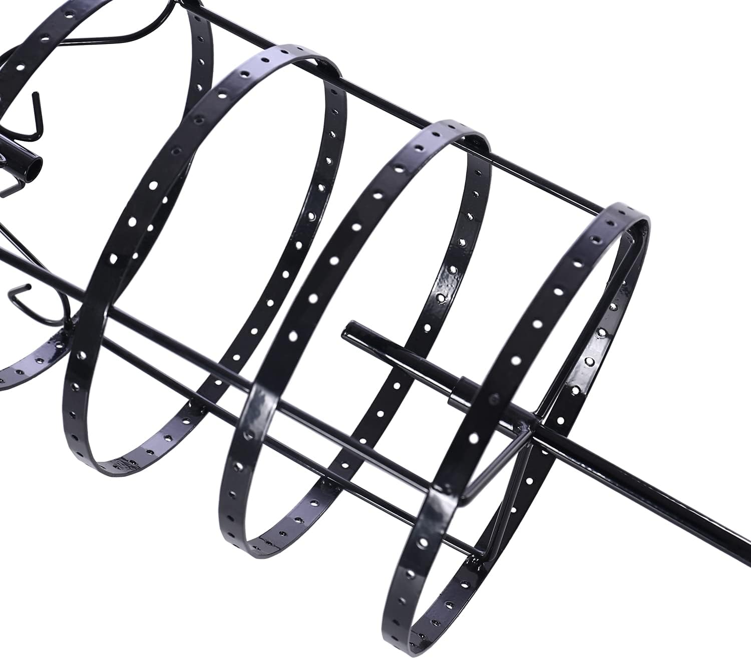 Sooyee Earring Holder Organizer,360 Rotating Earring Organizer,Jewerly Organizator 4 Tiers 144 Holes Earring Display Stands for Selling,Metal Jewlery Holder,Black