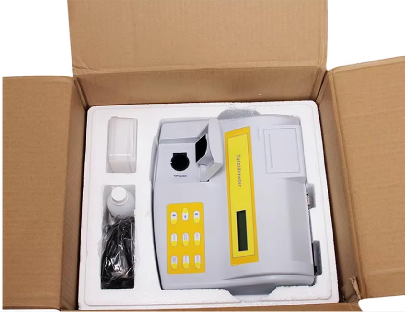 Benchtop Beer Turbidity Meter Wine Turbidity Meter Measurement with Measuring Range 0～100 EBC Minimum Value 0.01 EBC LCD Backlit Liquid Crystal Display RS232 Data Output