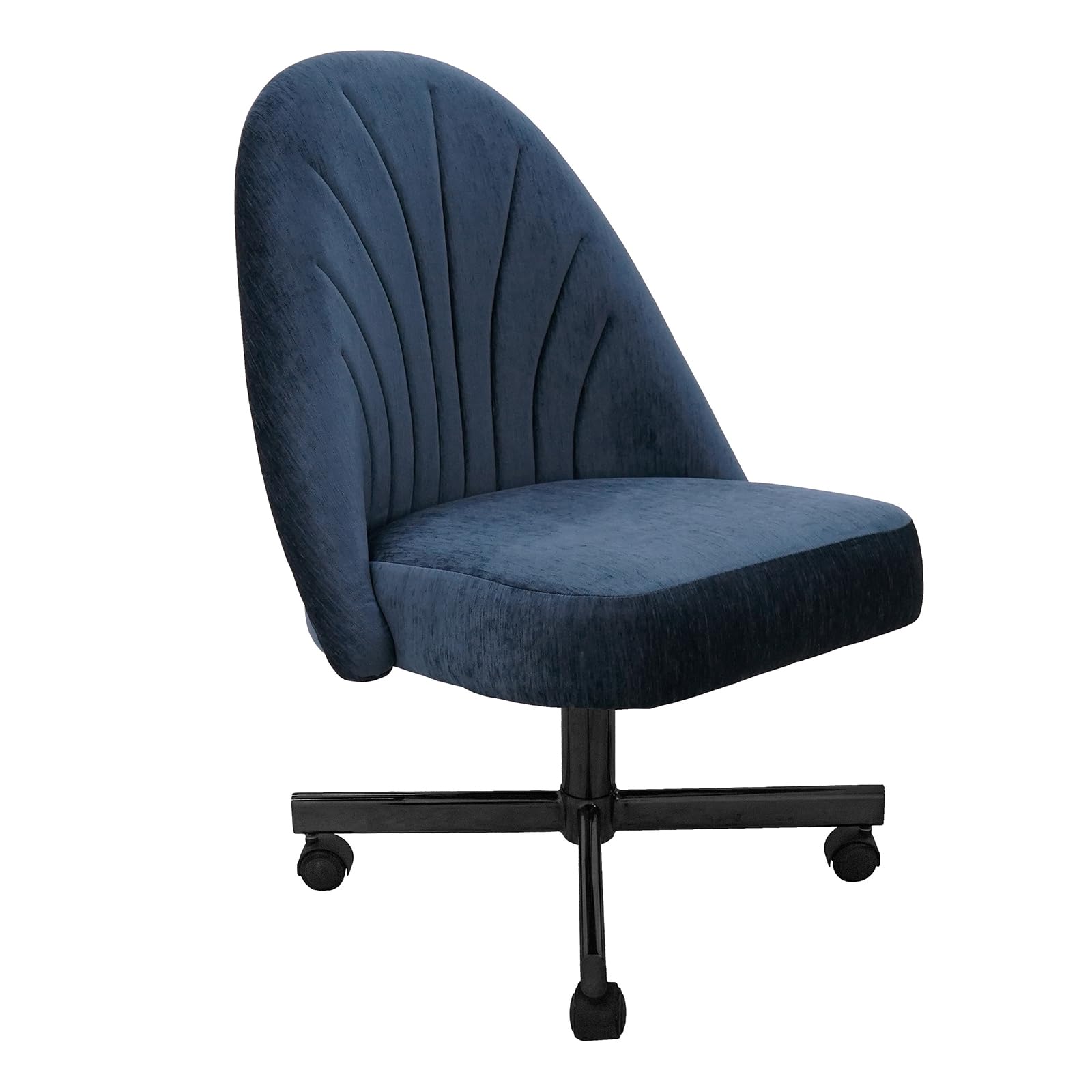 Chromcraft Set of 4 Chairs, Chairs with Soft Wheels for Kitchen Room
