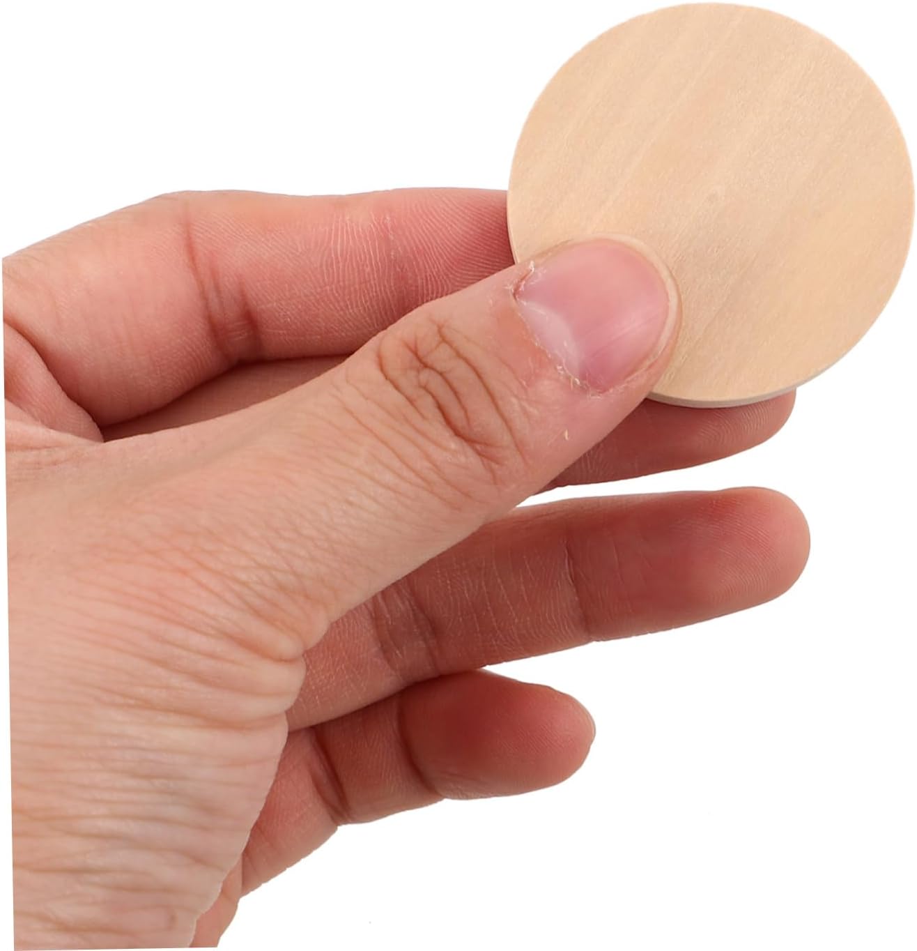 100pcs Wooden Round Dolls Bases for Miniature Display Crafts