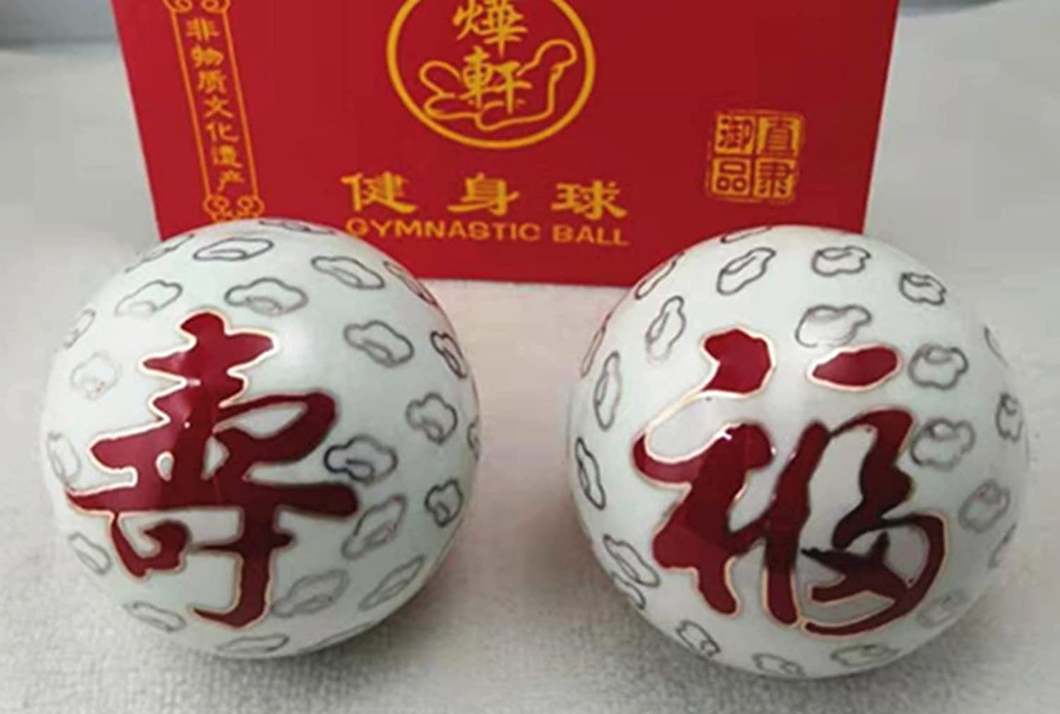 Palle Antistress per Adulti, Palle Baoding Palle Antistress per Adulti Palle per Esercizi Cinesi Palla per Il Rilascio di Esercizi di Stress per la Salute Cinese Palla PE
