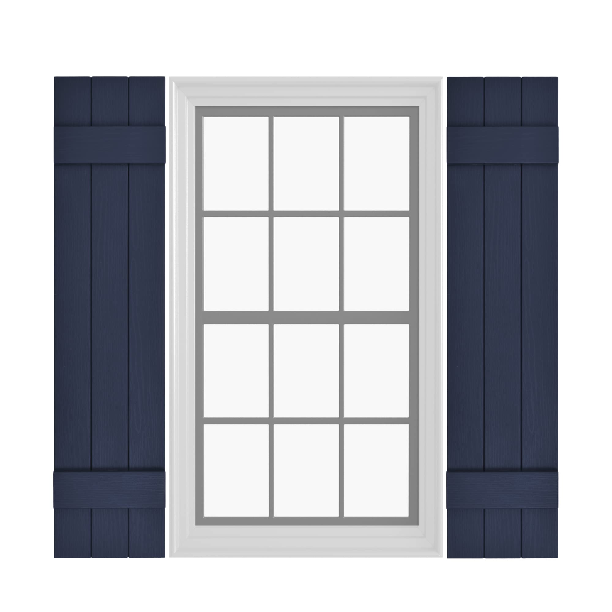 Pontiac Trail Board & Batten Vinyl Shutters (1 Pair) | 11