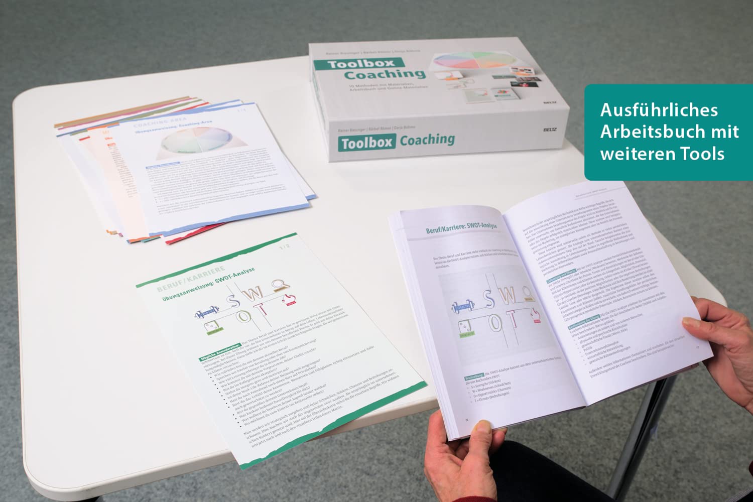 Toolbox Coaching: 10 Methoden mit Materialien, Arbeitsbuch und Online-Materialien