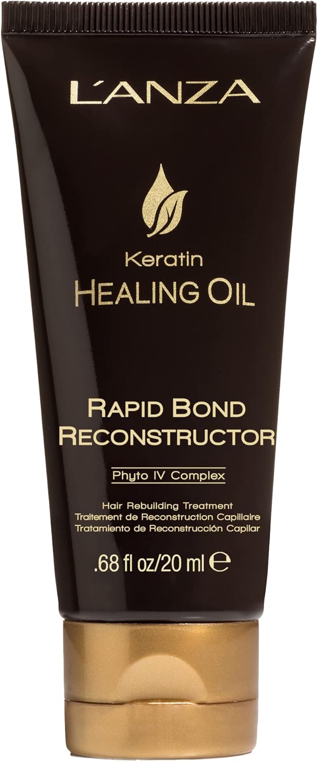 L’ANZA Rapid Bond Reconstructor – Keratine Haarbehandeling Olie Haarverzorging Repair Behandeling IV Complex Haarbehandeling voor Beschadigd Haar, Vegan Haar & Gespleten Haarpunten Repair Serum (20ml)