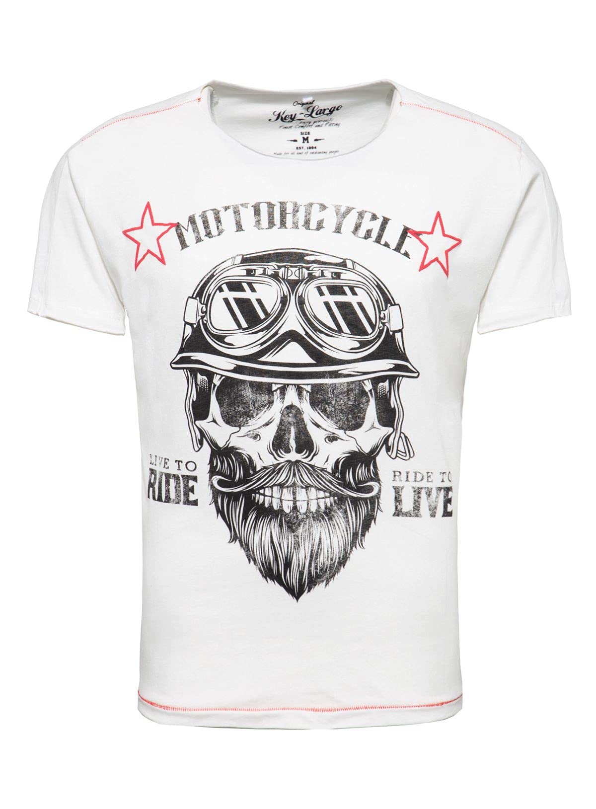 KEY LARGOMen's Mt Bearded Biker T-Shirt