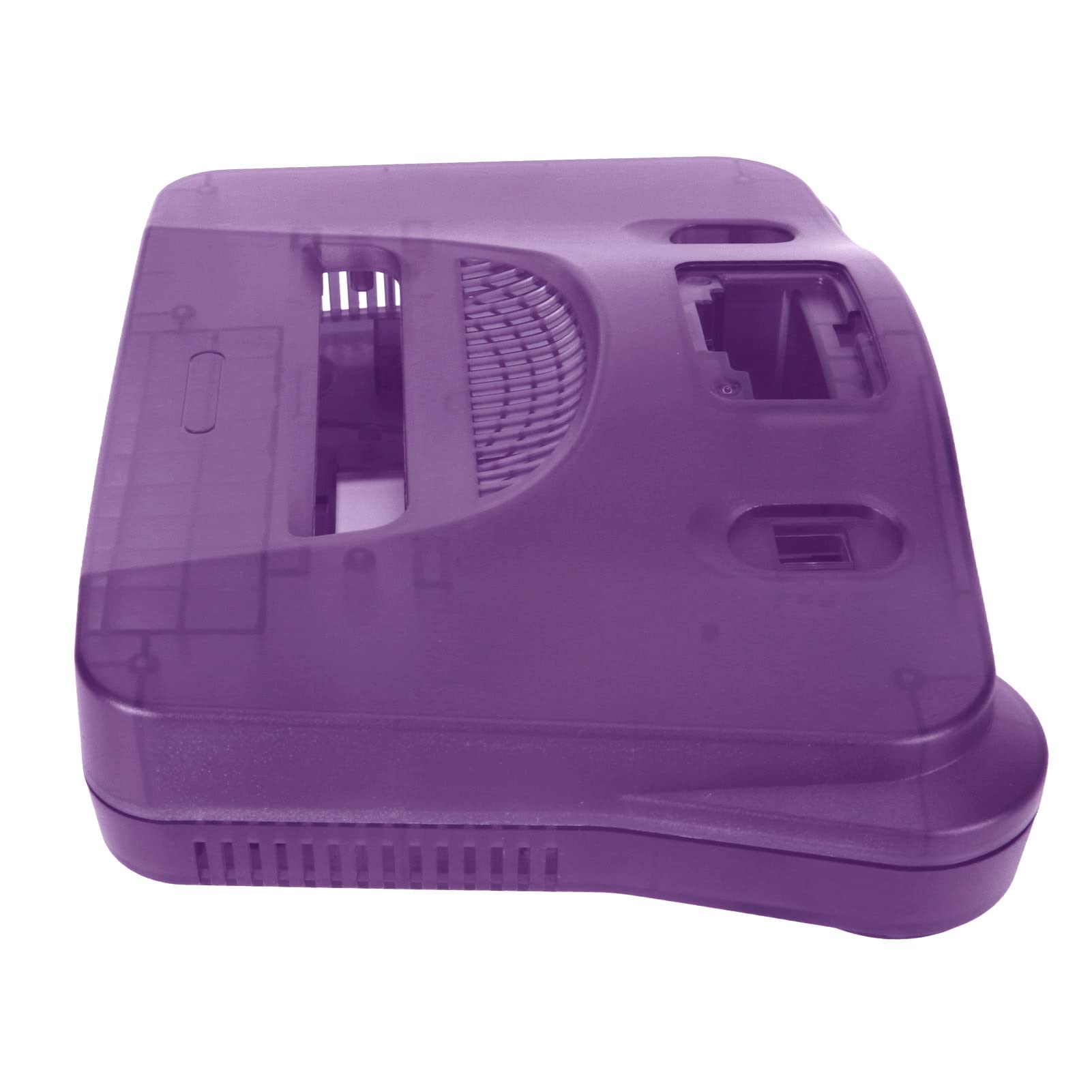 EIMSOAH N64 Retro Obudowa Wymienna do Konsoli do Gier Wideo Solidny ABS Idealny Dodatek dla Entuzjastów Konsoli do Gier (Półprzezroczysty fiolet)