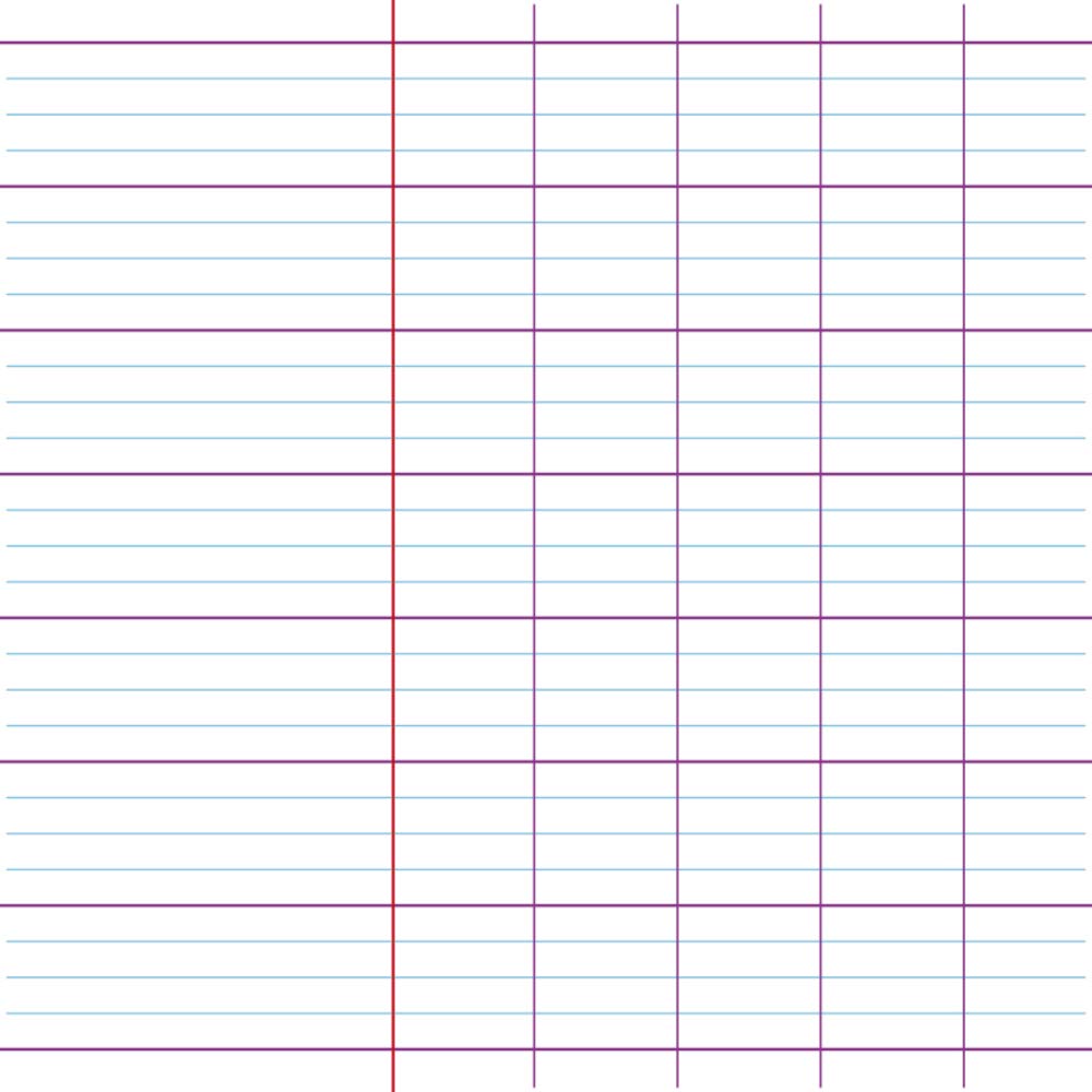 Clairefontaine Calligraphe Klausurbögen – 150 Blatt, DIN A4, 90g/m², Gelocht, Französische Lineatur, Für Ordner 32x26 Cm (weiß)